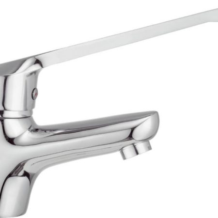 DELTA - Μπαταρία νιπτήρα μακρύ πόμολο με κλίκ