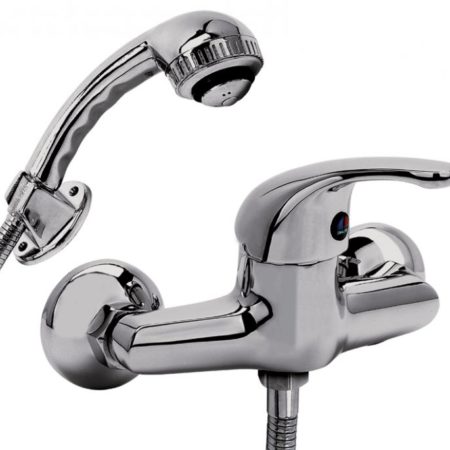 BELLA-MIX-DEMA - Μπαταρία ντουζιέρας πλήρης Χρωμέ