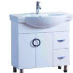 LONG LIFE -Νιπτήρας πορσελάνης 80*46*82 λευκός