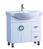 LONG LIFE -Νιπτήρας πορσελάνης 80*46*82 λευκός