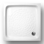 Τετράγωνη 75x75 cm Ντουζιέρα λευκή