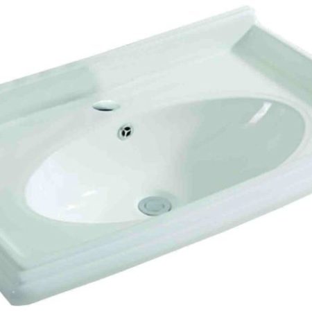 VENEZIA-80 - Νιπτήρας πορσελάνης σκέτος 80 λευκός