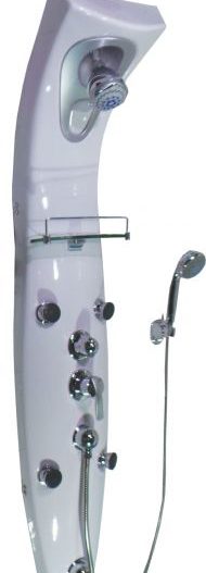 ZIZANIO Μπαταρία -στήλη μπάνιου 130*27 λευκή