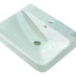 MAGIA -Νιπτήρας πορσελάνης σκέτος 60*45 - λευκός