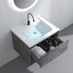 AMBER -Νιπτήρας πορσελάνης σκέτος 60*47 - λευκός