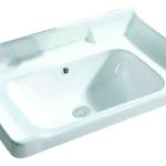 MILANO-60 - Νιπτήρας πορσελάνη σκέτος 60cm - λευκός