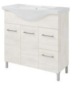 RUBINO-85 -Νιπτήρας επίπλου πορσελάνης 85*50