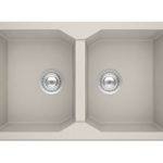 NODO - Νεροχύτης γρανίτη 79X50 2 γούρνες ULTRA λευκός