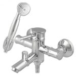 BAMBOO - Μπαταρία λουτρού Χρωμέ πλήρης