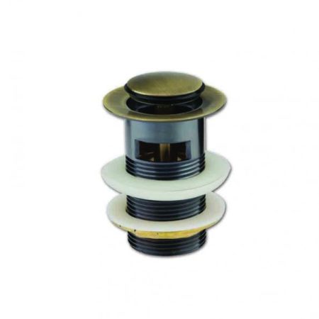 Βαλβίδα νιπτήρα με κλίκ μπρονζέ χωρίς υπερχείλιση