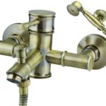 BAMBOO - Μπαταρία λουτρού Μπρονζέ