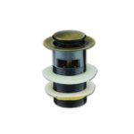 Βαλβίδα νιπτήρα με κλίκ μπρονζέ με υπερχείλιση