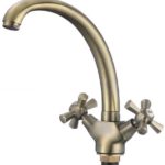 FLORENCE - Μπαταρία νιπτήρα πλήρης Μπρονζέ