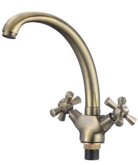 FLORENCE - Μπαταρία νιπτήρα πλήρης Μπρονζέ