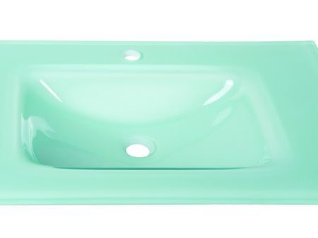 GLASS FORM -Νιπτήρας 91*46 NORMAL GLASS Λευκό