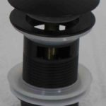 Βαλβίδα AMERICA με κλίκ BRASS μαύρη υπερχείλισης