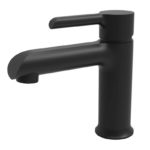 SILUETA - Μπαταρία νιπτήρα μαύρη με βαλβίδα κλίκ