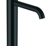 AMERICA EVITA - Μπαταρία νιπτήρα μαύρη ψηλή με κλίκ