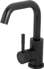 ROTA-U - Μπαταρία νιπτήρα SS304 Μαύρο-Σατινέ