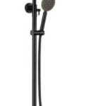 Σατινέ A-bl - Μπαταρία λουτρού με στήλη πλήρης SS304 Μαύρο