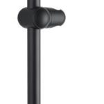 VISTA- Βέργα ντούζ 60cm *DIA Μαύρο μάτ με σαπουνοθήκη/ποτηροθήκη