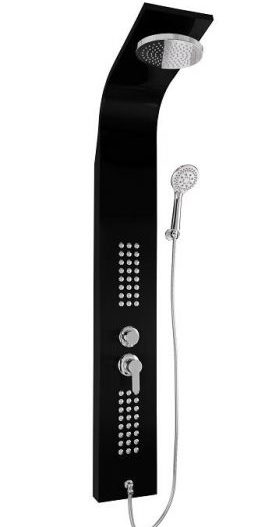 POOL- Μπαταρία -στήλη μπάνιου μαύρη