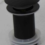 Βαλβίδα ΑMERICA με κλίκ BRASS μαύρη χωρίς υπερχείλισης