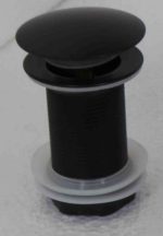 Βαλβίδα ΑMERICA με κλίκ BRASS μαύρη χωρίς υπερχείλισης