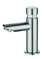 PUSH VERTICAL - Μπαταρία νιπτήρα πατητή χρονοροής Χρωμέ