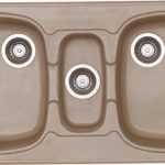 BARI - Νεροχύτης συνθετικός 2 1/2 γούρνες 97Χ51 γρανίτη Καπουτσίνο