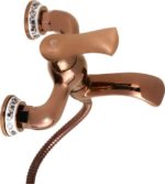 VENEZIA - Μπαταρία λουτρού πλήρης Rose gold Perla