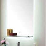 REVIN LED - 50*70*5mm Καθρέπτης LED*TOUCH + Εταζέρα