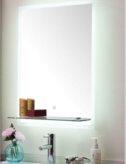 REVIN LED - 50*70*5mm Καθρέπτης LED*TOUCH + Εταζέρα