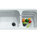 TARANDO - Νεροχύτης 1+1 97Χ51 γρανίτη λευκός