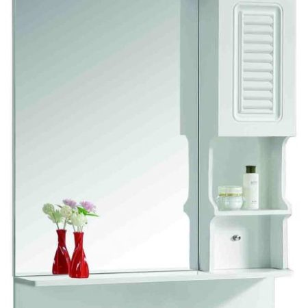 VENEZIA-80 - Καθρέπτης επίπλου PVC 80x105 - με φώς & Εταζέρα