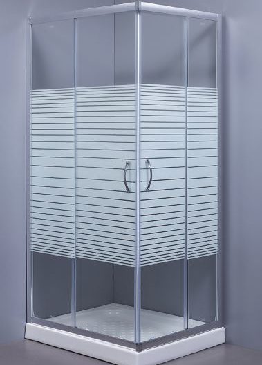 DORA - Καμπίνα - γυαλί με γραμμές 120*80*185 σκέτη