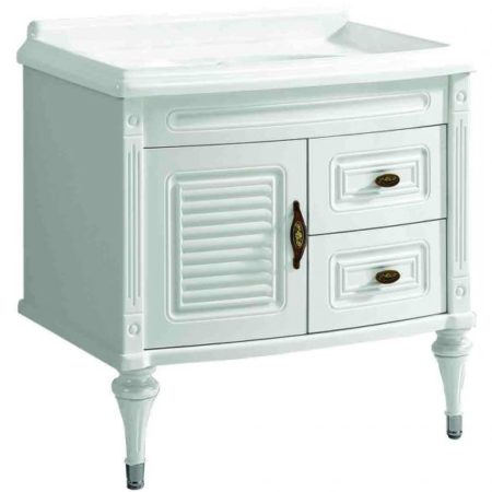 VENEZIA-80 - Πάγκος PVC σκέτος με 2 πόδια 80*50 - λευκός