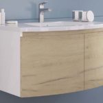 GIULIA-81 - Πάγκος 81*49 Λευκό+ROVERE ORO