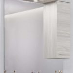 RUBINO-85 - Καθρέπτης με ντουλάπι και φώς LED 81*106 cm ROVERE G