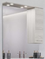 RUBINO-85 - Καθρέπτης με ντουλάπι και φώς LED 81*106 cm ROVERE G