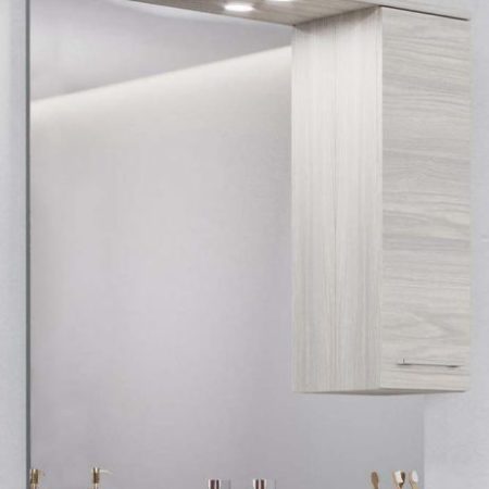 RUBINO-85 - Καθρέπτης με ντουλάπι και φώς LED 81*106 cm ROVERE G