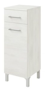 RUBINO- Ντουλάπι δαπέδου με συρτάρι+πόρτα 31*33*88ή cm ROVERE BIANCO