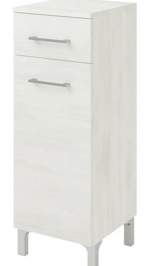 RUBINO- Ντουλάπι δαπέδου με συρτάρι+πόρτα 31*33*88ή cm ROVERE BIANCO