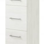 RUBINO- Κολώνα δαπέδου με συρτάρι 31*33*148ή cm ROVERE BIANCO