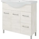 RUBINO-85 Πάγκος 85*50 ROVERE BIANCO