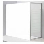 BANITA - Πλαϊνό σταθερό τζάμι καμπίνας μπανιέρας 68cm 135Υ Χρωμέ