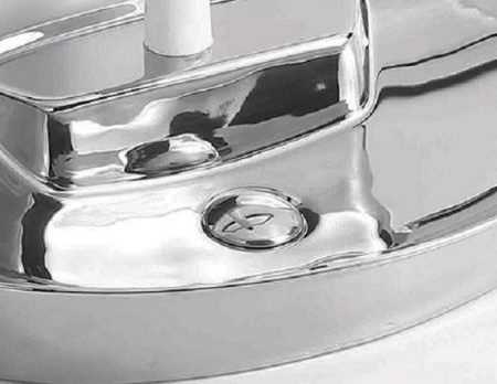 Καπάκι βαλβίδα Νιπτήρας Ασημί