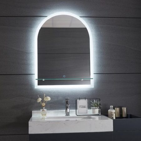 SOLO LINE LED - Καθρέπτης με εταζέρα LED*TOUCH 50*70