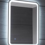 ROLAN Μαύρο LED - Καθρέπτης LED*TOUCH 60*80