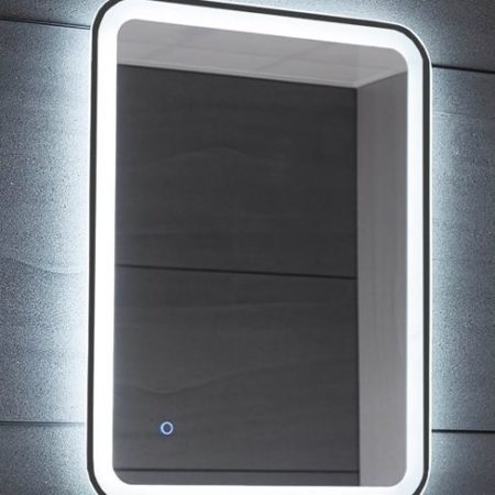 ROLAN Μαύρο LED - Καθρέπτης LED*TOUCH 60*80